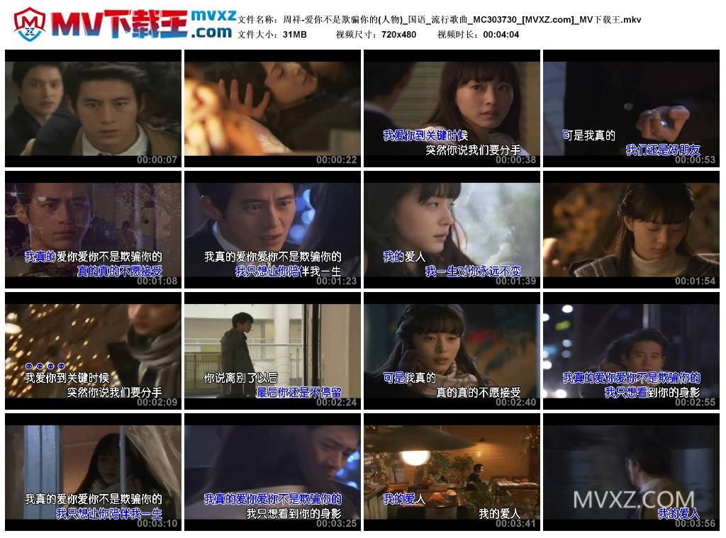 周祥-爱你不是欺骗你的(人物)_国语_流行歌曲_MC303730